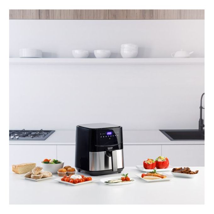 Mellerware Friteuse à air sans huile AIR FRYER MDF5S DIGITAL 8programmes5L